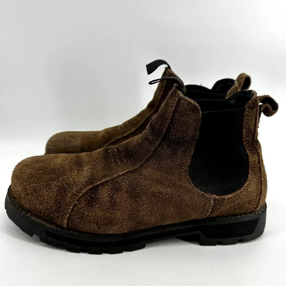 Keen Utility Seattle Romeo Ankle Boot Soft Workwear Slip On Elastic Brown 6.5M